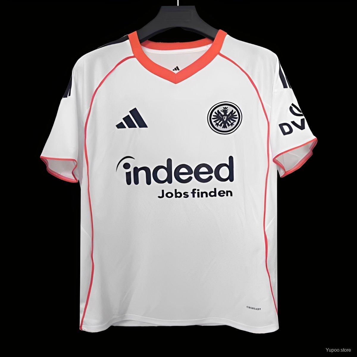 Camiseta de fútbol Eintracht Frankfurt 2025/26 VISITANTE MANGA CORTA VERSION FAN
